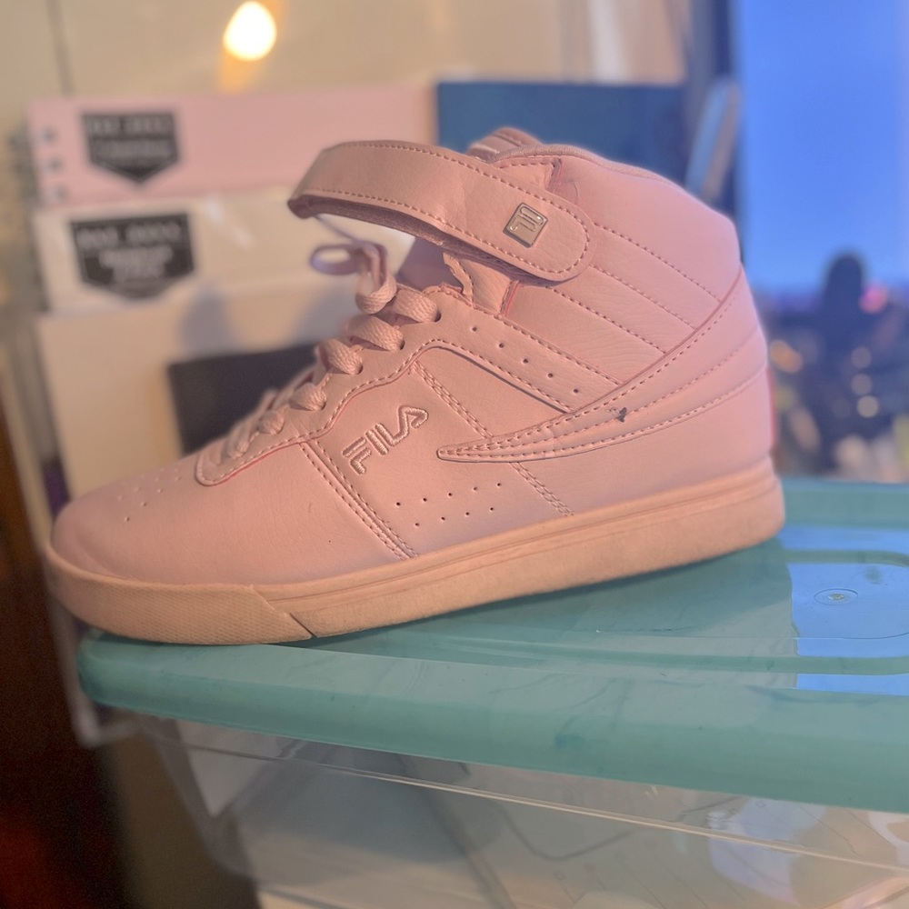 Pink high top Filas
